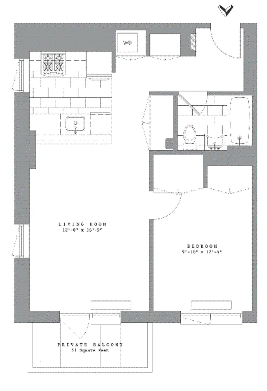 390 Wythe Avenue, 6B | floorplan | View 1