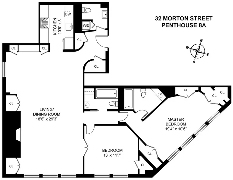 32 Morton Street, PH8A | floorplan | View 8