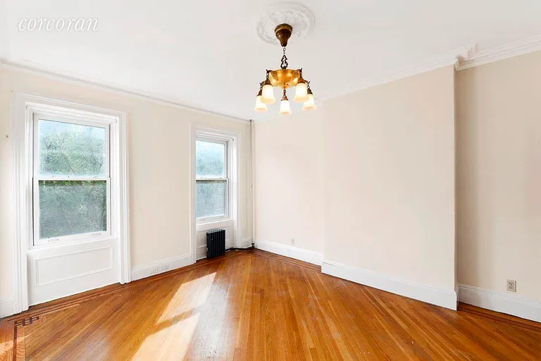 New York City Real Estate | View 393 10th Street, 2 | Original Detail in Living Room | View 3