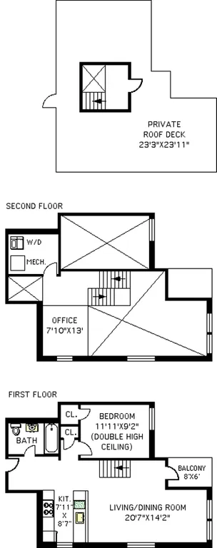 196-200 South 2nd Street, 4C | floorplan | View 7