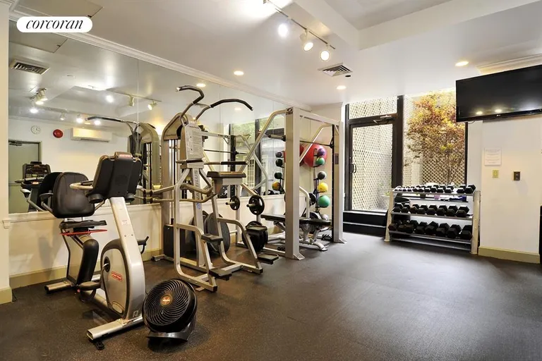 New York City Real Estate | View 418 East 59th Street, 30B | Garden Level Fitness Room | View 13