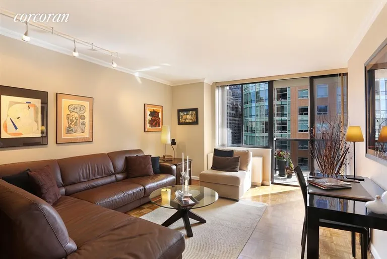 New York City Real Estate | View 255 East 49th Street, 15E | Living Room | View 2