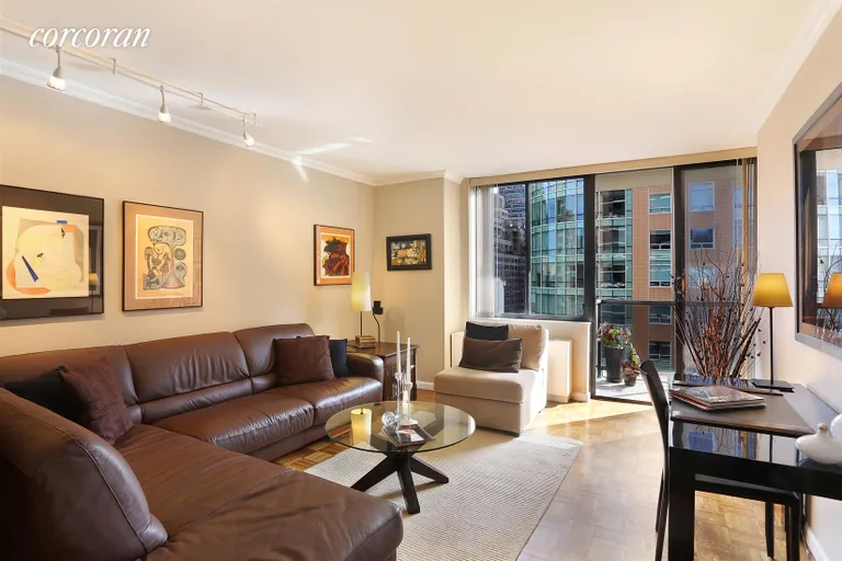 New York City Real Estate | View 255 East 49th Street, 15E | Living Room | View 9