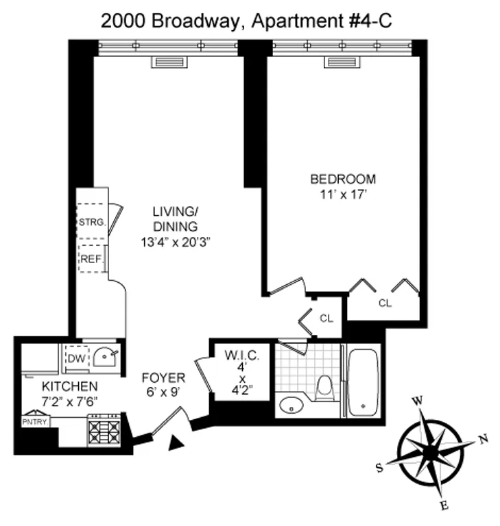2000 Broadway, 4C | floorplan | View 5