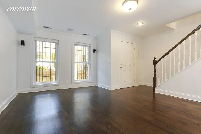New York City Real Estate | View 337 Grand Avenue, B | Living Room with Surround Sound System | View 4