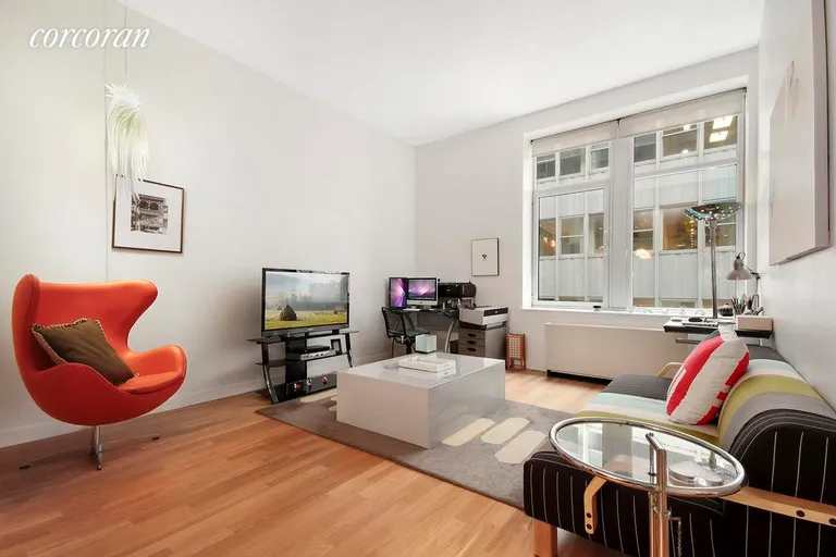 New York City Real Estate | View 59 John Street, 3E | Loft Living Room | View 3