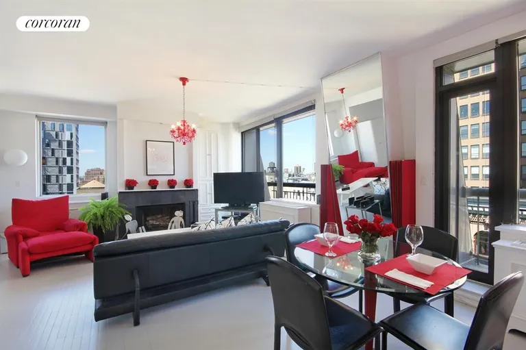 New York City Real Estate | View 108 Fifth Avenue, 19A | Living Room / Dining Room with Open Views | View 2