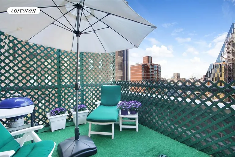 New York City Real Estate | View 108 Fifth Avenue, 19A | Wonderful Terrace facing West & South | View 5