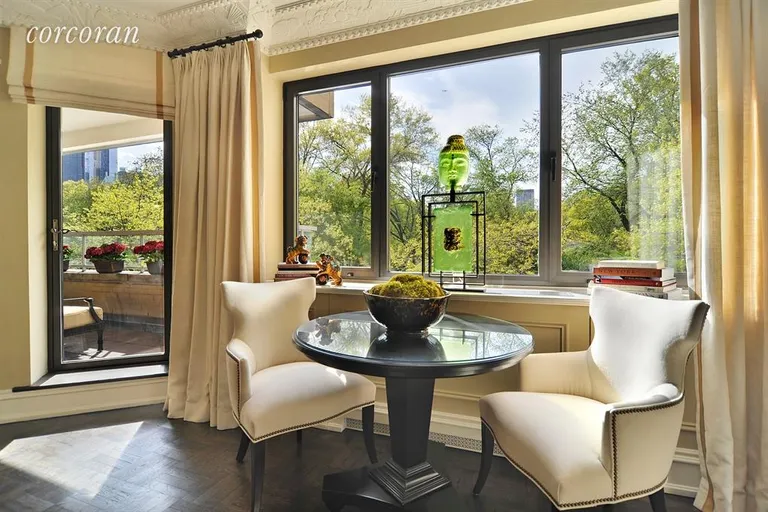 New York City Real Estate | View 860 Fifth Avenue, 3A | Living Room overlooks Central Park | View 2
