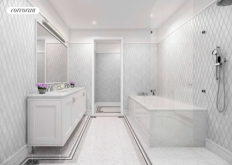 New York City Real Estate | View 22 Central Park South, 6TH FLOOR | Master Bathroom | View 2