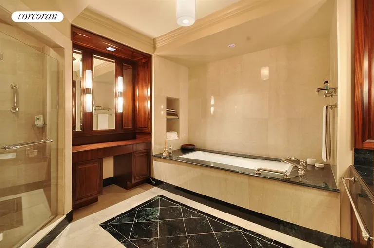 New York City Real Estate | View 55 Wall Street, 820 | The one-and-only Cipriani marble bath | View 5