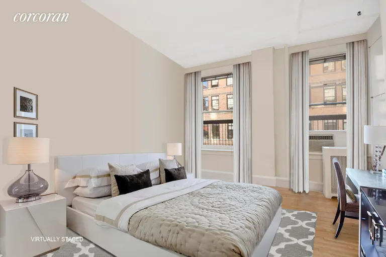 New York City Real Estate | View 73 Fifth Avenue, 6A | Bedroom - Virtually Staged | View 2