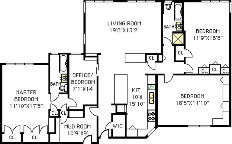 140 8th Avenue, 4DE | floorplan | View 8