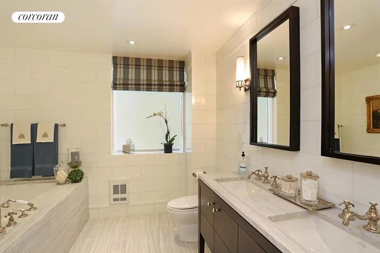 New York City Real Estate | View 2628 Broadway, 11A | Marble Master Bathroom | View 8
