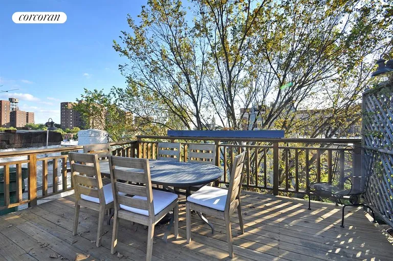 New York City Real Estate | View 94 Wyckoff Street, 7 | Dining Portion of Private Roof Deck  | View 5
