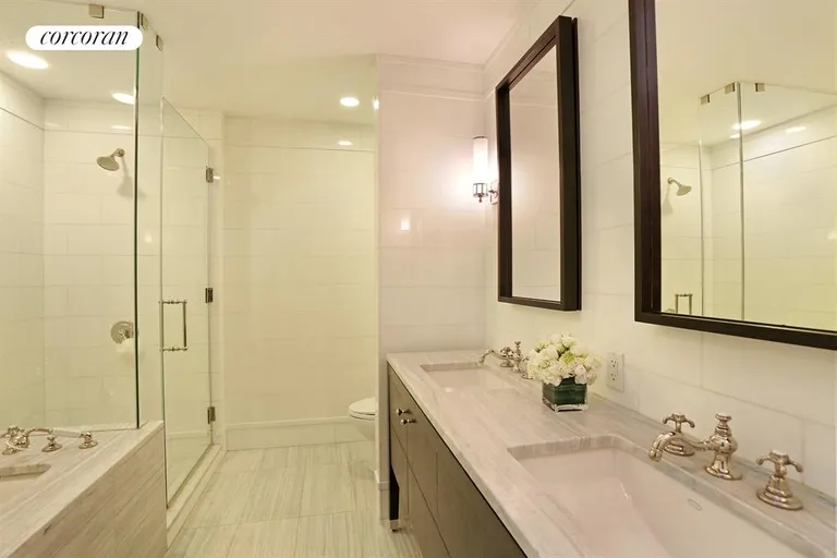 New York City Real Estate | View 245 West 99th Street, 7C | Master Bathroom | View 4
