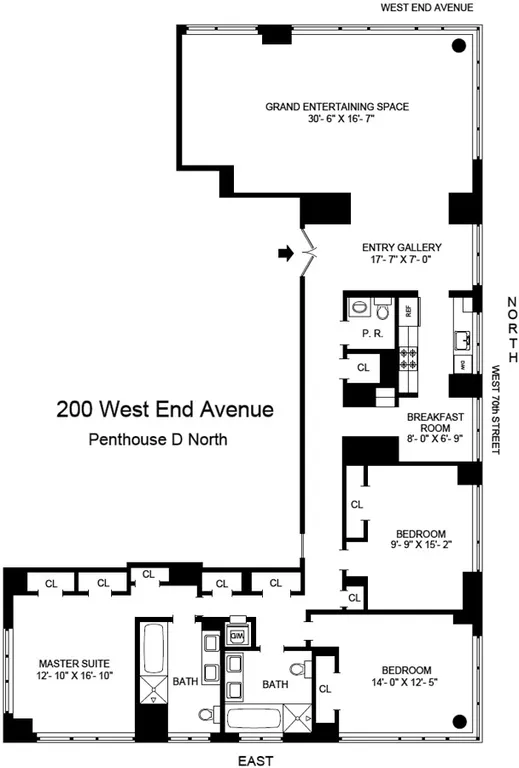 200 West End Avenue, PHDN | floorplan | View 23