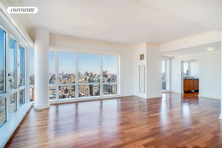 New York City Real Estate | View 200 West End Avenue, PHDN | Sun-filled Living Room | View 2