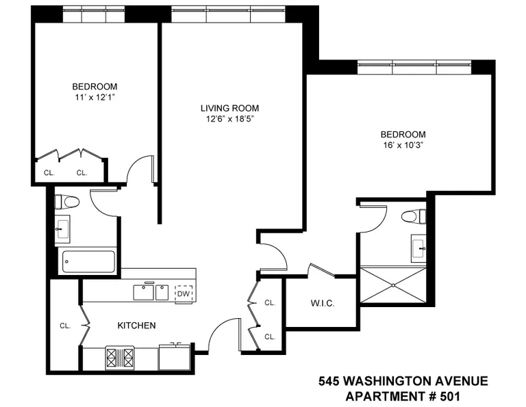 545 Washington Avenue, 501 | floorplan | View 6