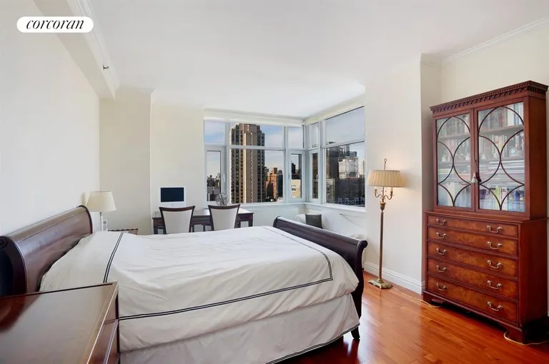 New York City Real Estate | View 404 East 76th Street, 20A | Master Bedroom with north and west views | View 6