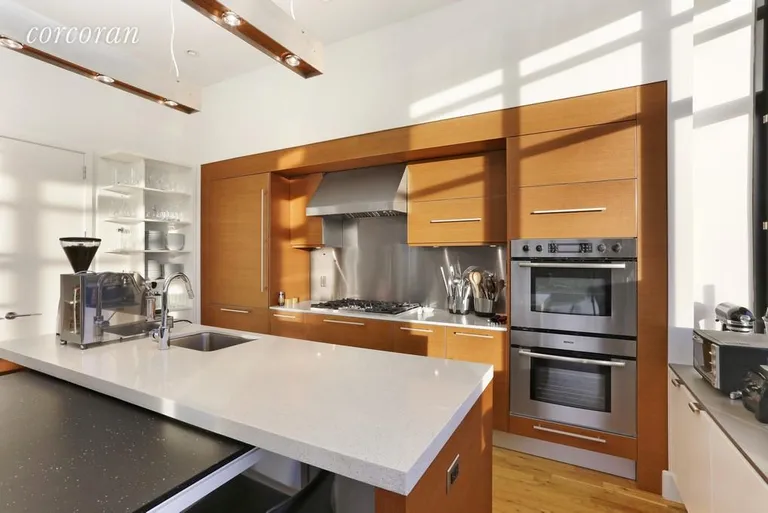 New York City Real Estate | View 360 Furman Street, 205 | Blue-Star Range and Dada Cabinetry | View 6