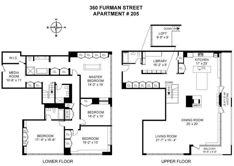 360 Furman Street, 205 | floorplan | View 14