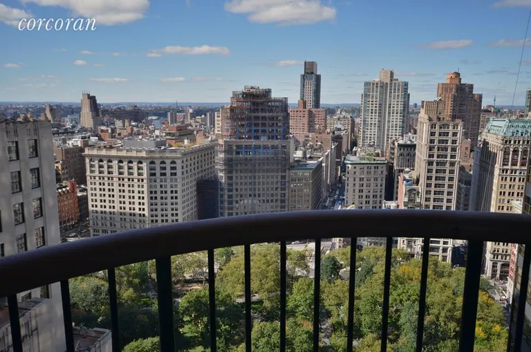New York City Real Estate | View 45 East 25th Street, 33A | Private balcony with park view! | View 2