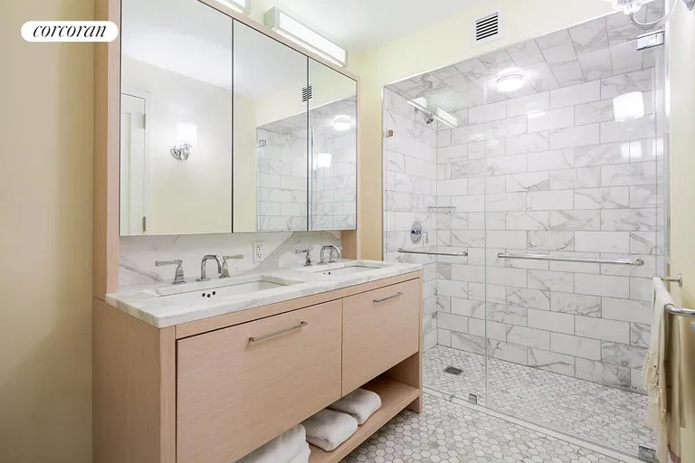 New York City Real Estate | View 101 West 87th Street, 305 | Master en suite bathroom w/huge shower  | View 5