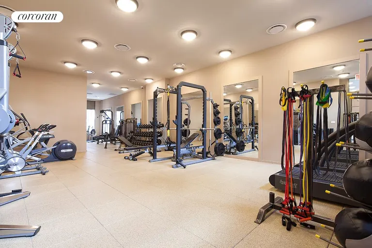New York City Real Estate | View 101 West 87th Street, 305 | Fully equipped gym opens onto common courtyard | View 7