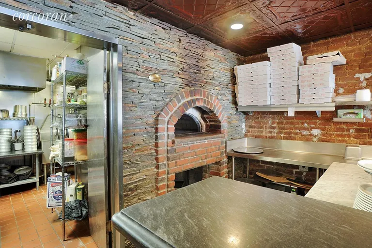 New York City Real Estate | View 426A 7th Avenue | Pizza Oven and Counter | View 2