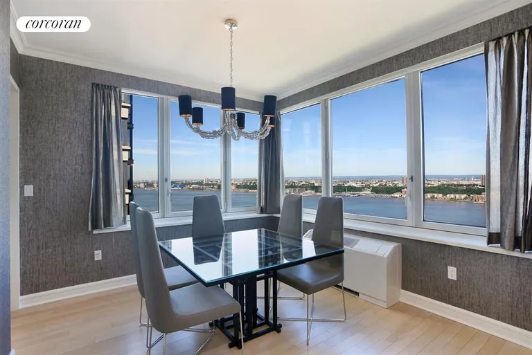 New York City Real Estate | View 80 Riverside Boulevard, 36B | Corner Dining Room with South and West views | View 3