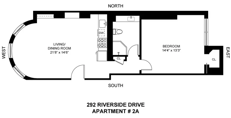 292 Riverside Drive, 2A | floorplan | View 7