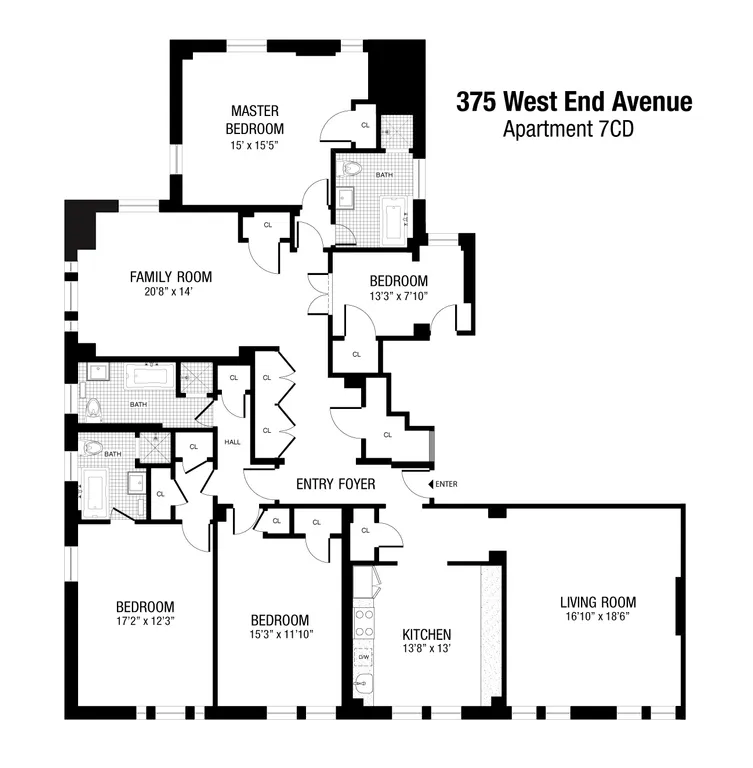 375 West End Avenue, 7CD | floorplan | View 17