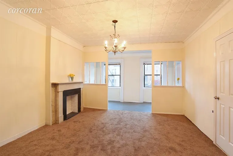New York City Real Estate | View 79 2nd Place, 4 | Living Room with Dining Alcove  | View 2