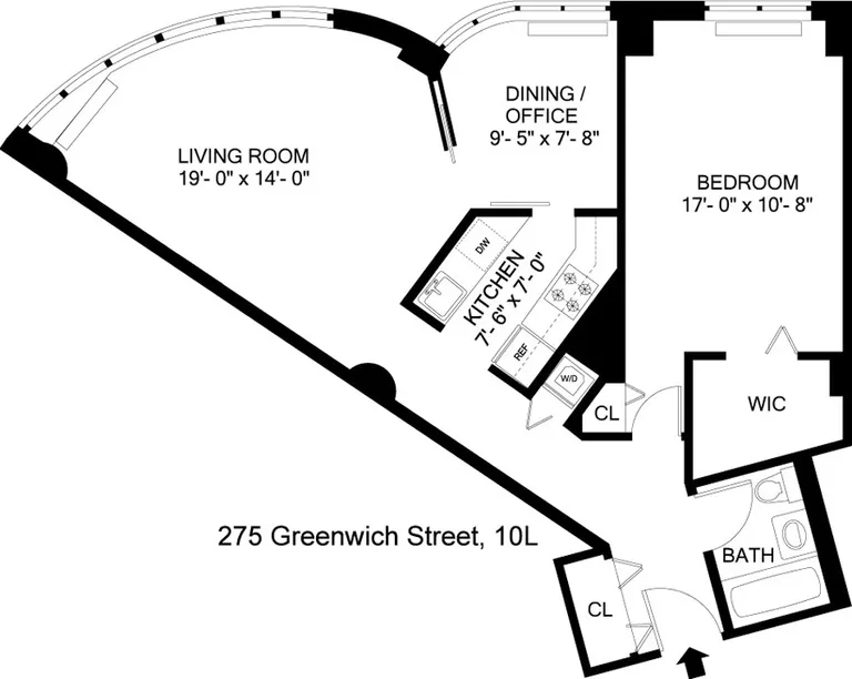 275 Greenwich Street, 10L | floorplan | View 9