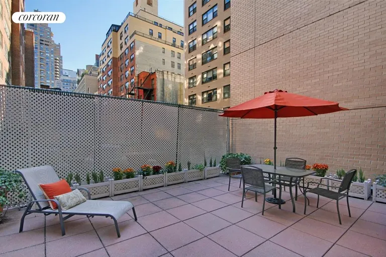 New York City Real Estate | View 301 East 69th Street, 2L | Rare sun-flooded terrace | View 9
