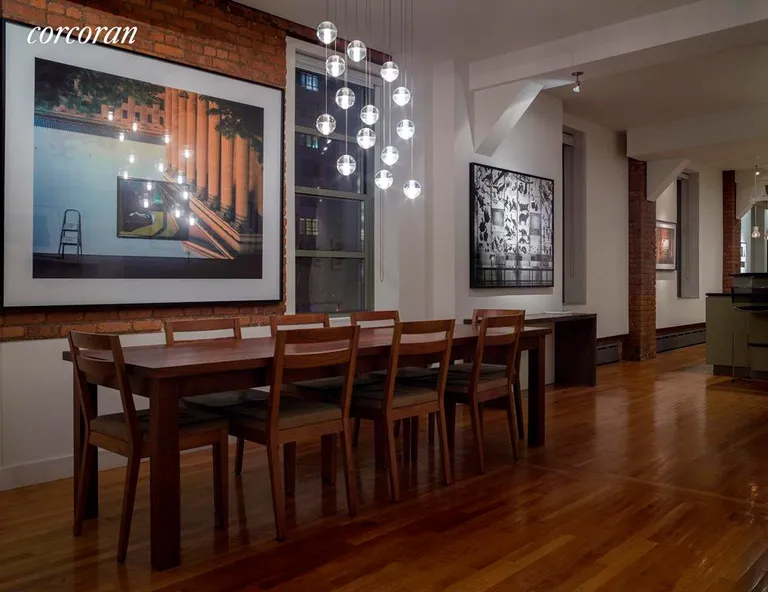 New York City Real Estate | View 135 West 3rd Street, 4 FL | Room for a full sized dining table for 8! | View 3