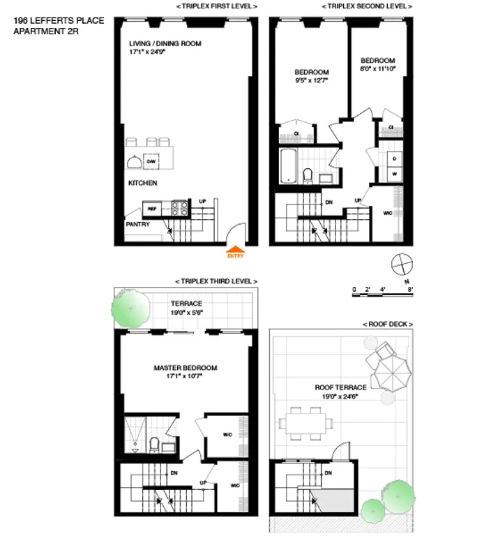 196 Lefferts Place, 2R | floorplan | View 4