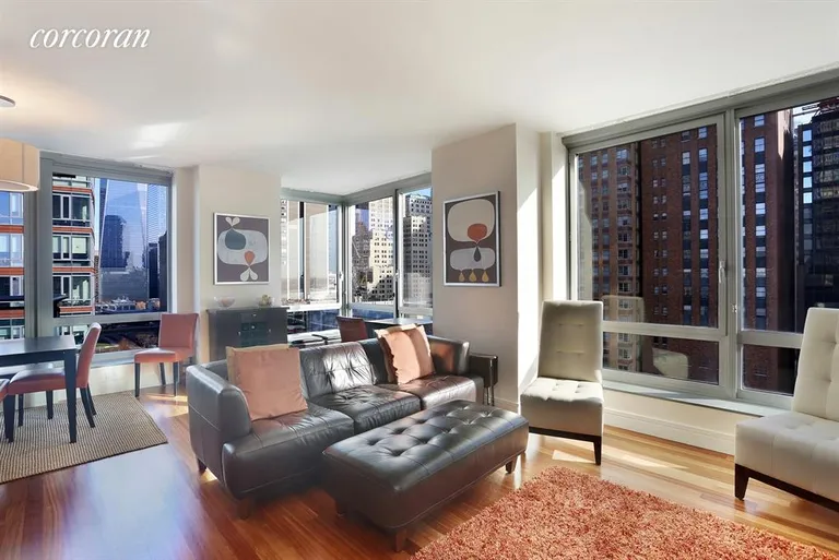 New York City Real Estate | View 30 West Street, 14B | 2 Beds, 2 Baths | View 1
