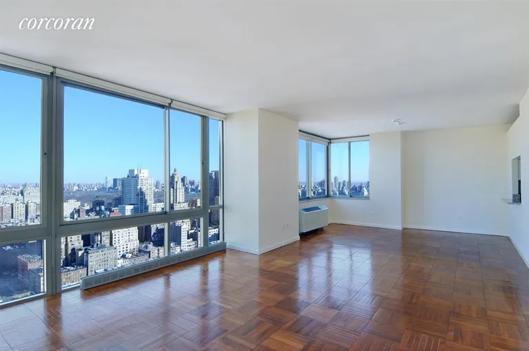 New York City Real Estate | View 111 West 67th Street, 35D | Living Room / Dining Room | View 2