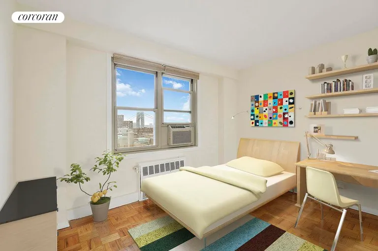 New York City Real Estate | View 900 West 190th Street, 10H | Virtually Staged 2nd Bedroom | View 8