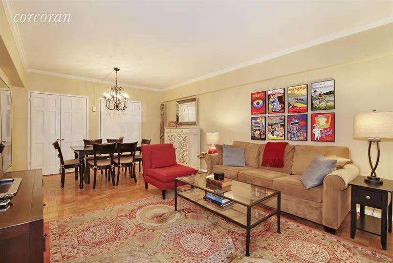 New York City Real Estate | View 1 Gracie Terrace, 5K | Living Room / Dining Room | View 2