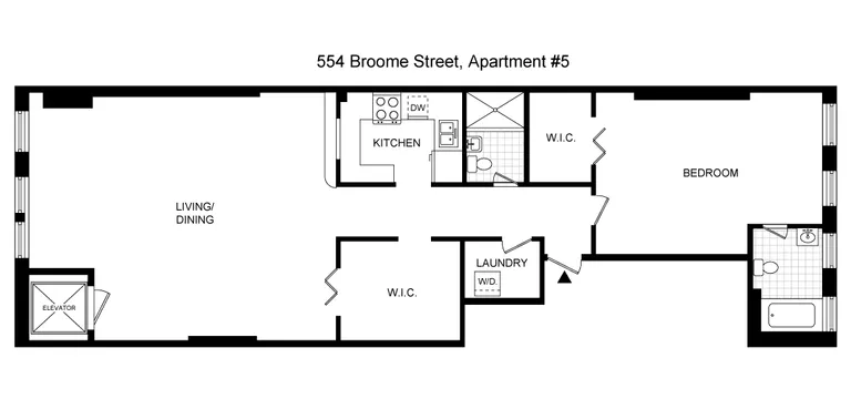 554 Broome Street, 5 FL | floorplan | View 5