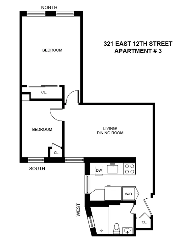 321 East 12th Street, 3 | floorplan | View 9