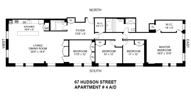 67 Hudson Street , 4A | floorplan | View 11