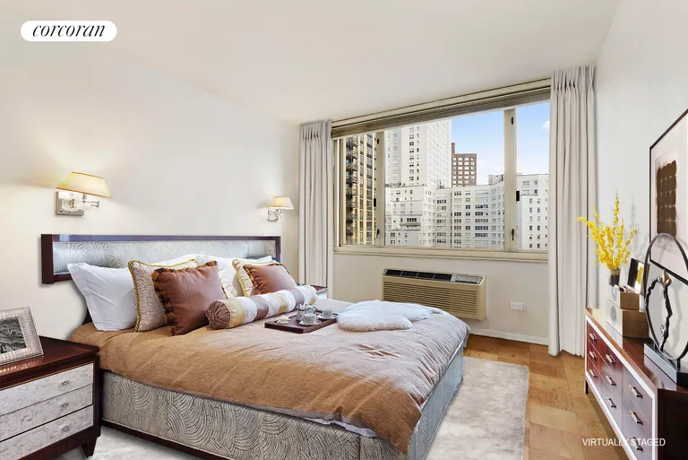 New York City Real Estate | View 130 West 67th Street, 16G | Bedroom | View 3