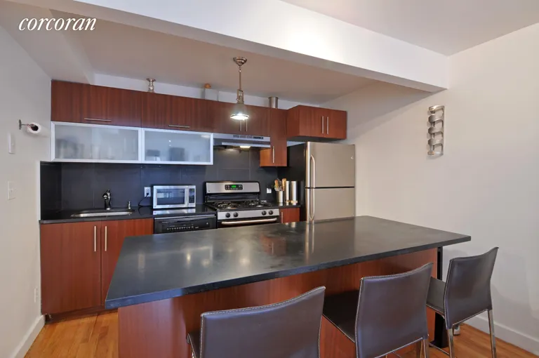 New York City Real Estate | View 37 North Henry Street, 6 | Open kitchen with dishwasher | View 2