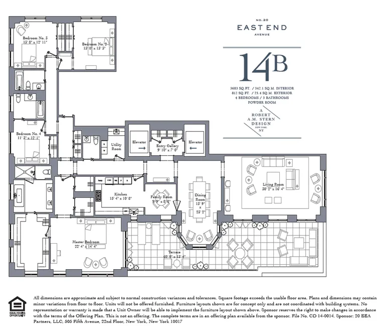 20 East End Avenue, 14B | floorplan | View 1