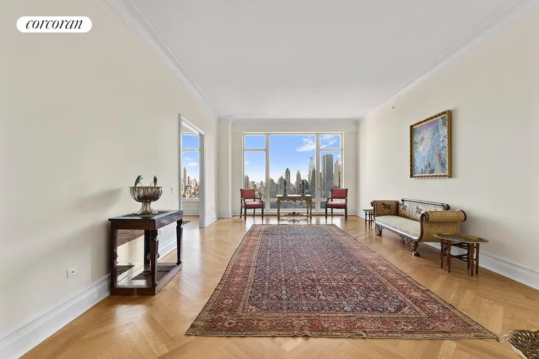 New York City Real Estate | View 15 Central Park West, 30B | Grand Living Room | View 2