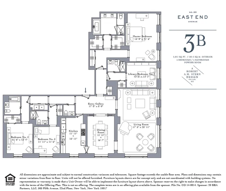20 East End Avenue, 3B | floorplan | View 1